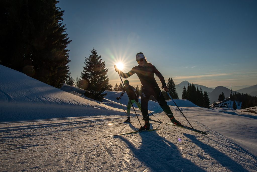 Ski de fond, ski nordique, plateau d'Agy, Maurice Magnificat