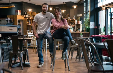 Anne-Sophie et Bertrand, beer, burger & rock’n’roll